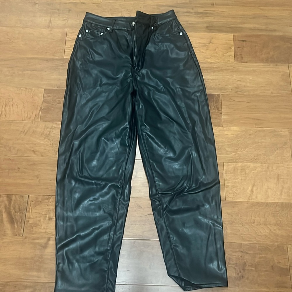 H&M Faux leather pants